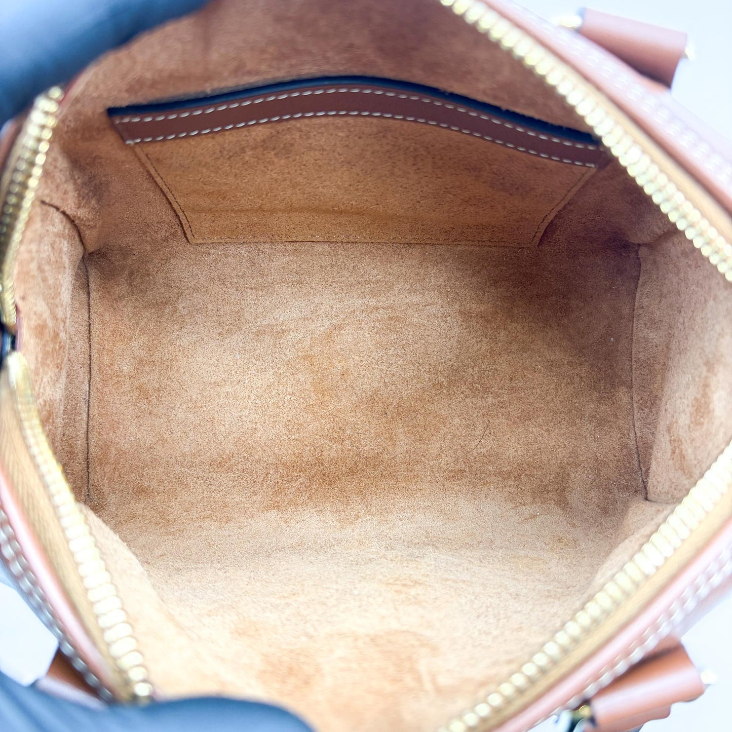 Celine Small Boston Bag Smooth Calfskin Cuir Triomphe Tan