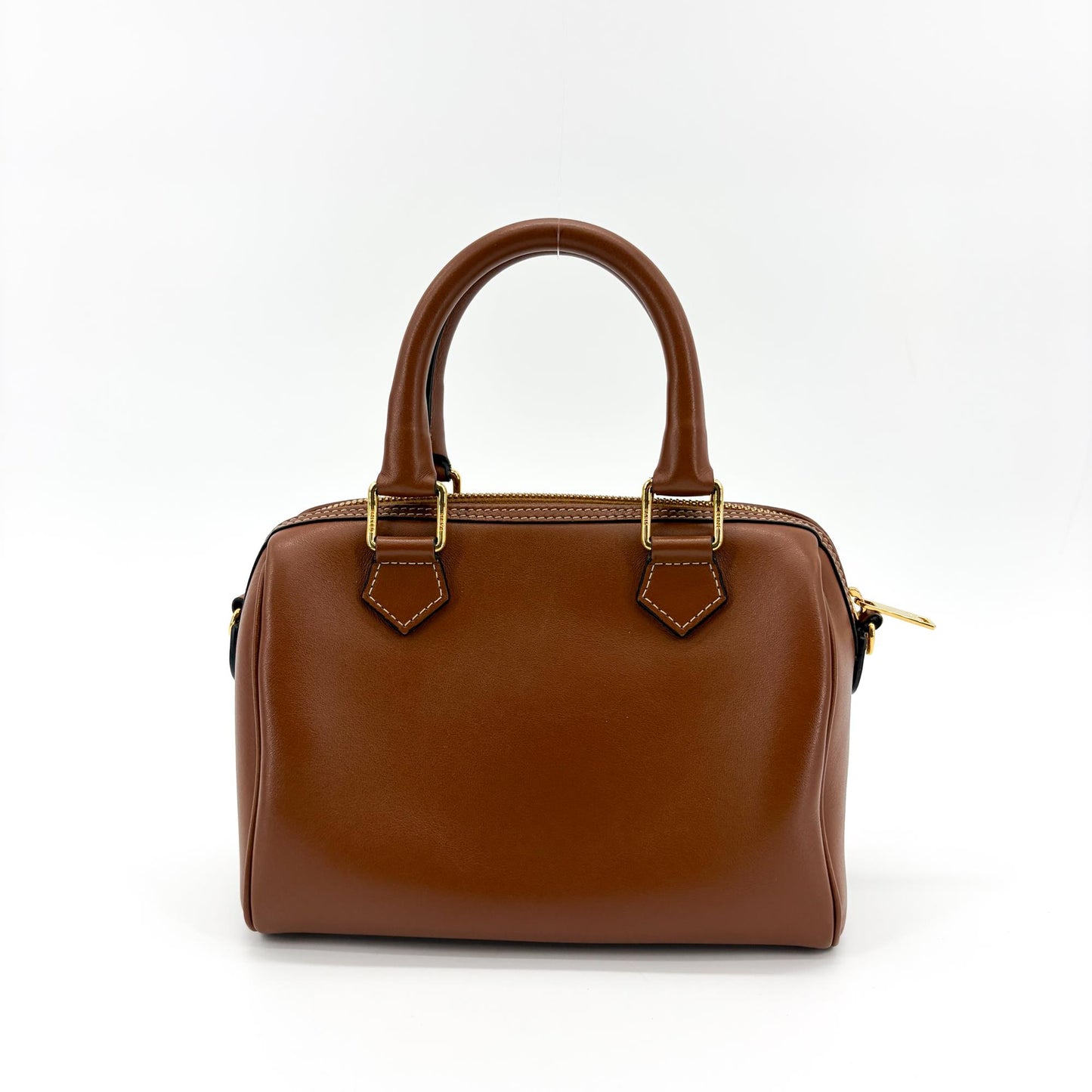 Celine Small Boston Bag Smooth Calfskin Cuir Triomphe Tan