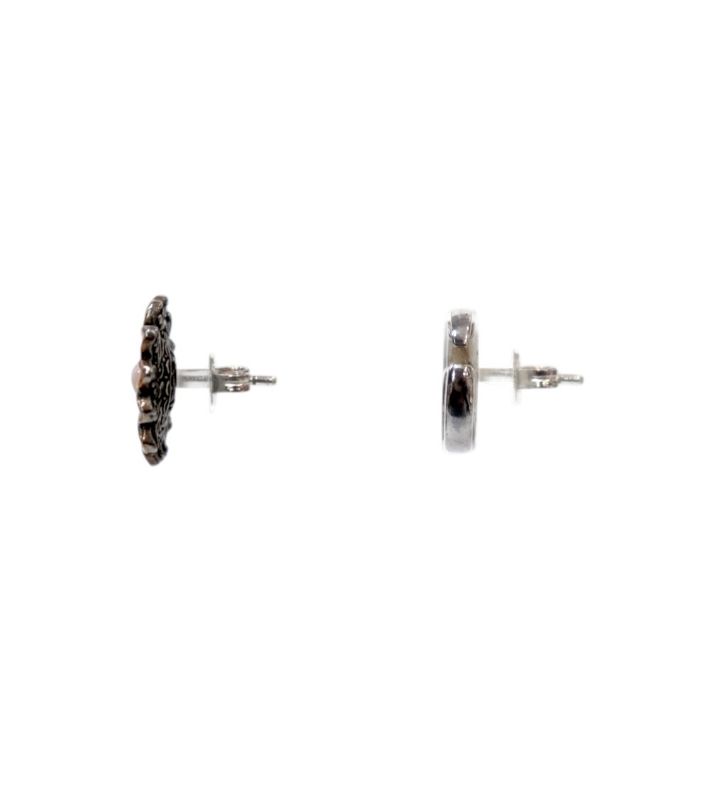 Gucci Double G Flower Silver Earrings