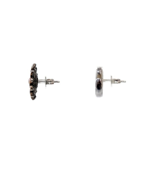 Gucci Double G Flower Silver Earrings