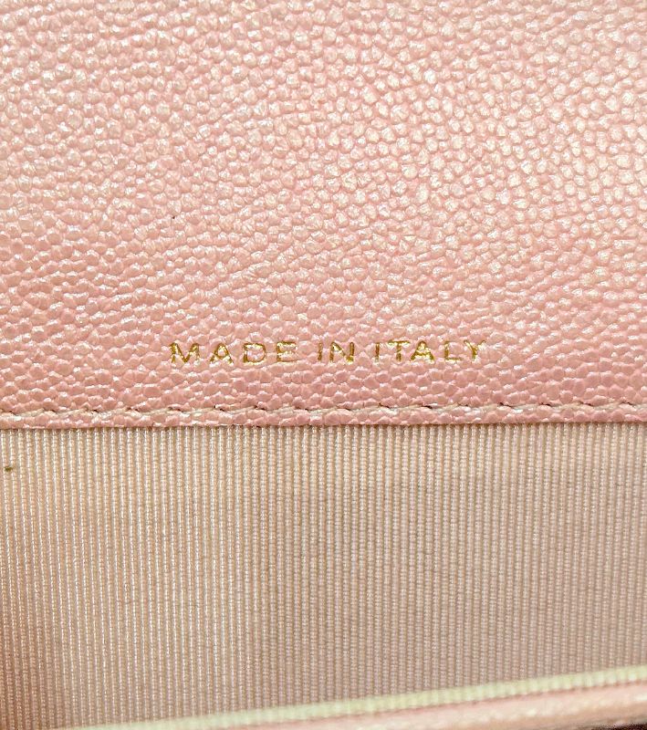 Chanel Pink Classic Card Wallet