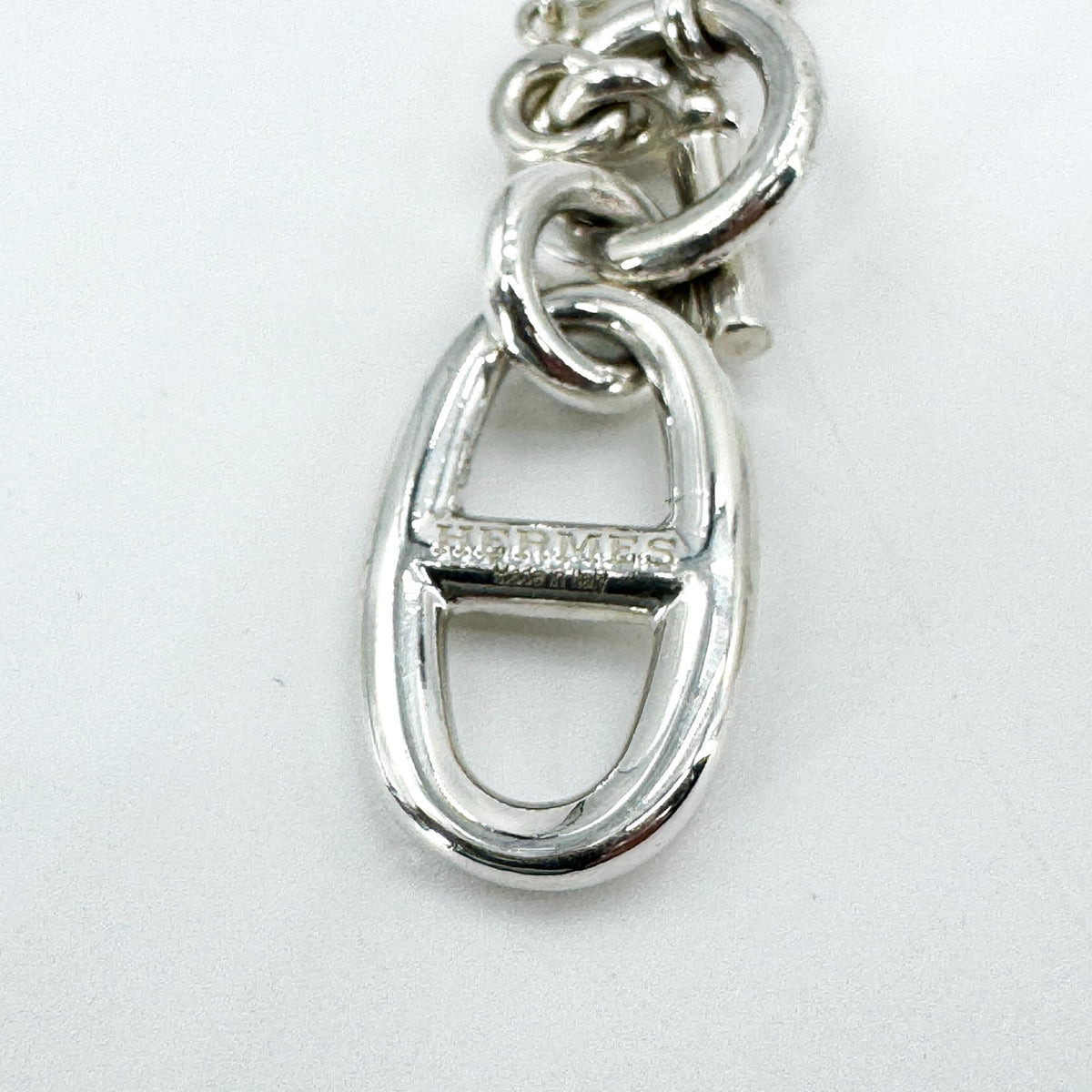 Hermès Chandal Pendant Necklace Silver