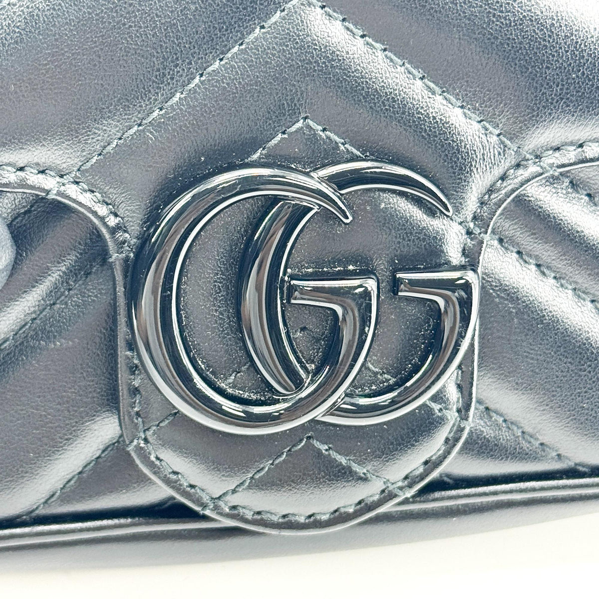 Gucci GG Marmont Super Mini Crossbody Bag All Black