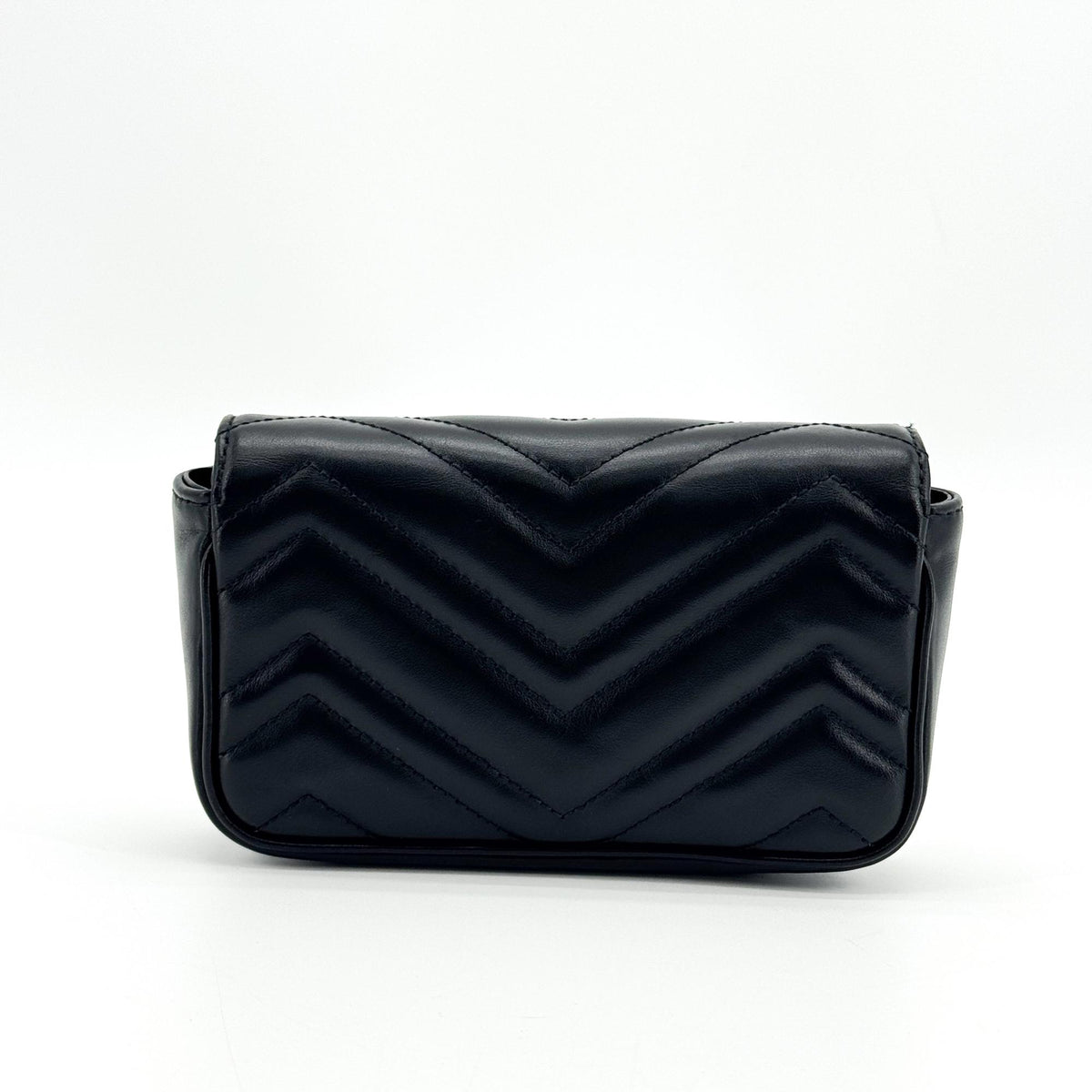 Gucci GG Marmont Super Mini Crossbody Bag All Black
