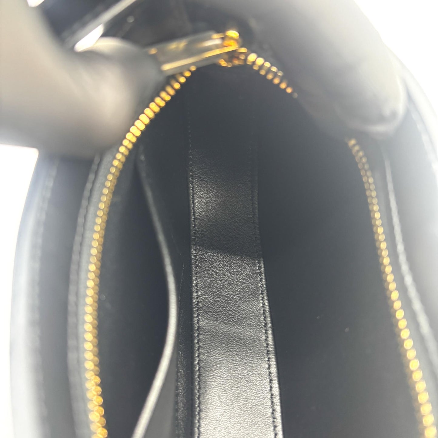 Celine Triomphe Tilly Bag Shiny Calfskin Black