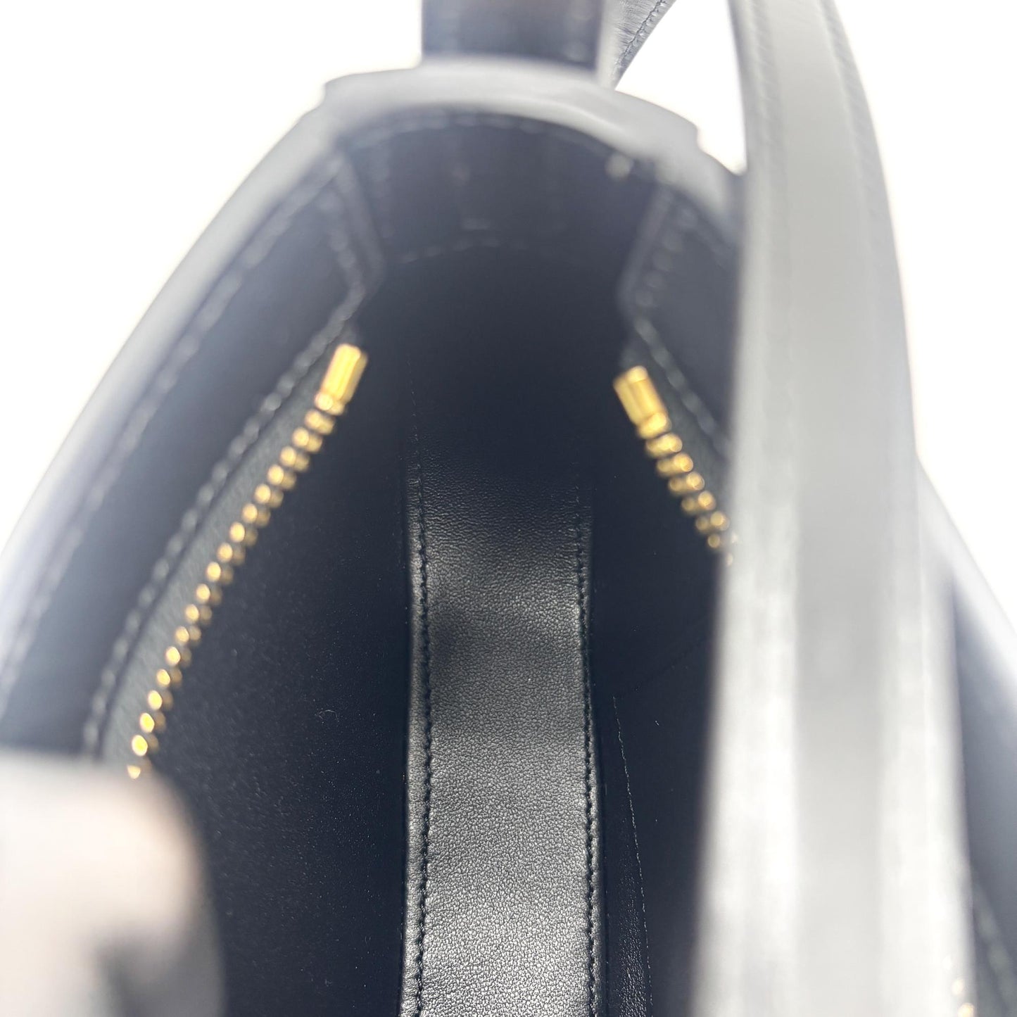 Celine Triomphe Tilly Bag Shiny Calfskin Black