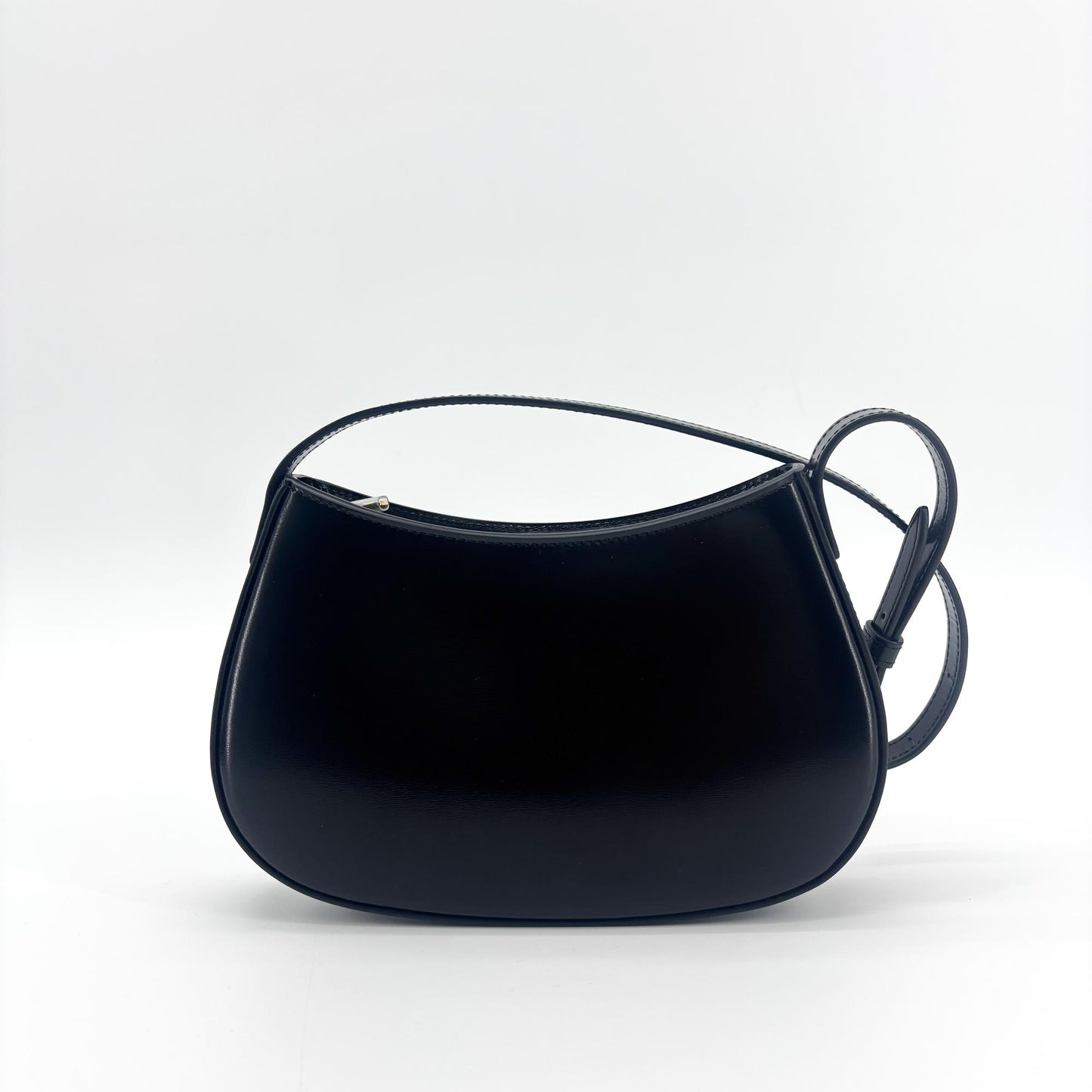 Celine Triomphe Tilly Bag Shiny Calfskin Black