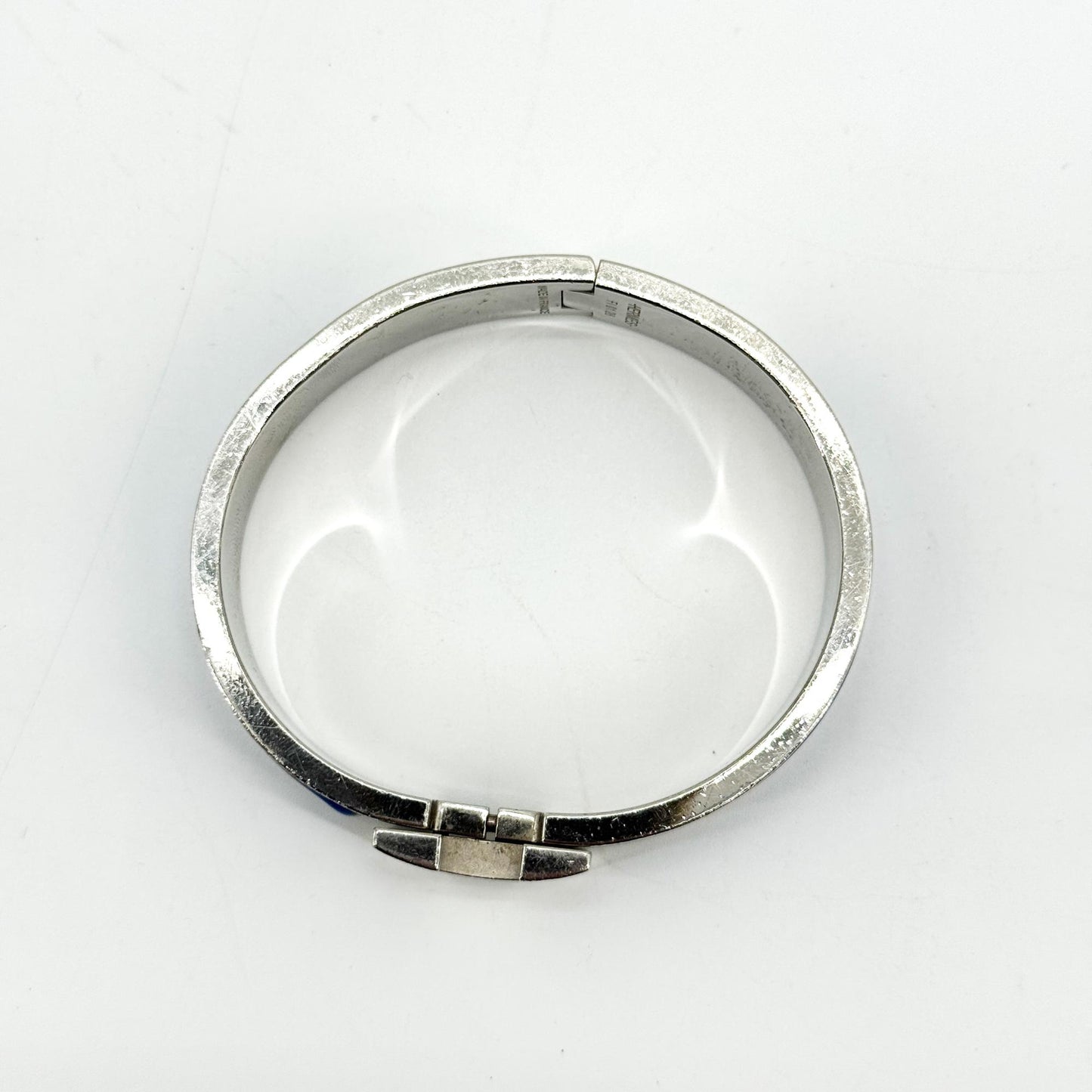 Hermès Click Ash Bracelet Silver Blue