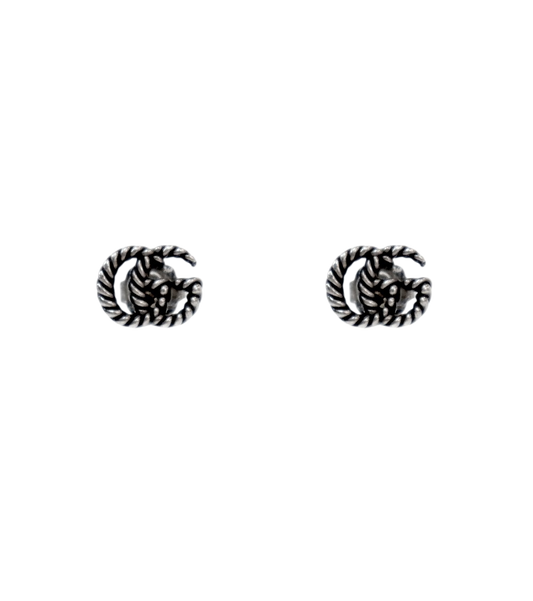 Gucci Double G Chain Silver Earrings