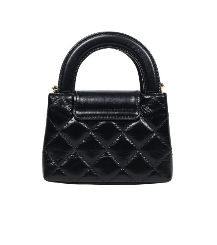 Chanel Black Kelly Nano Crossbody Bag