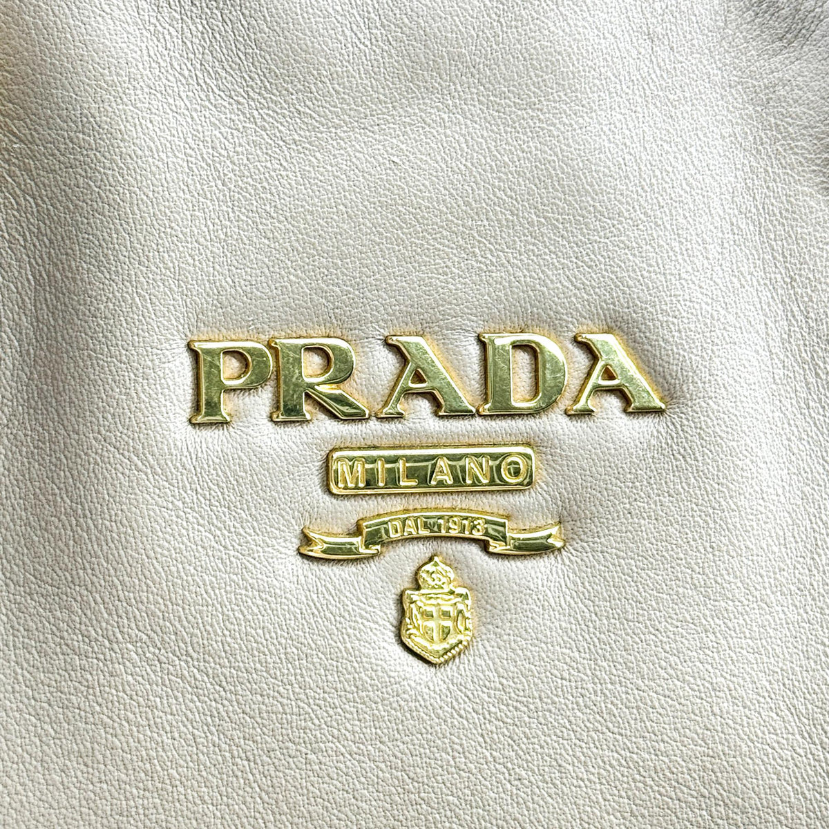 Prada Vitello Daino Tote Bag Brown