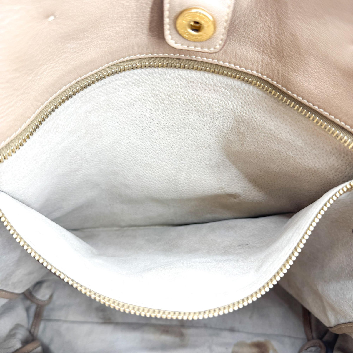 Prada Vitello Daino Tote Bag Brown