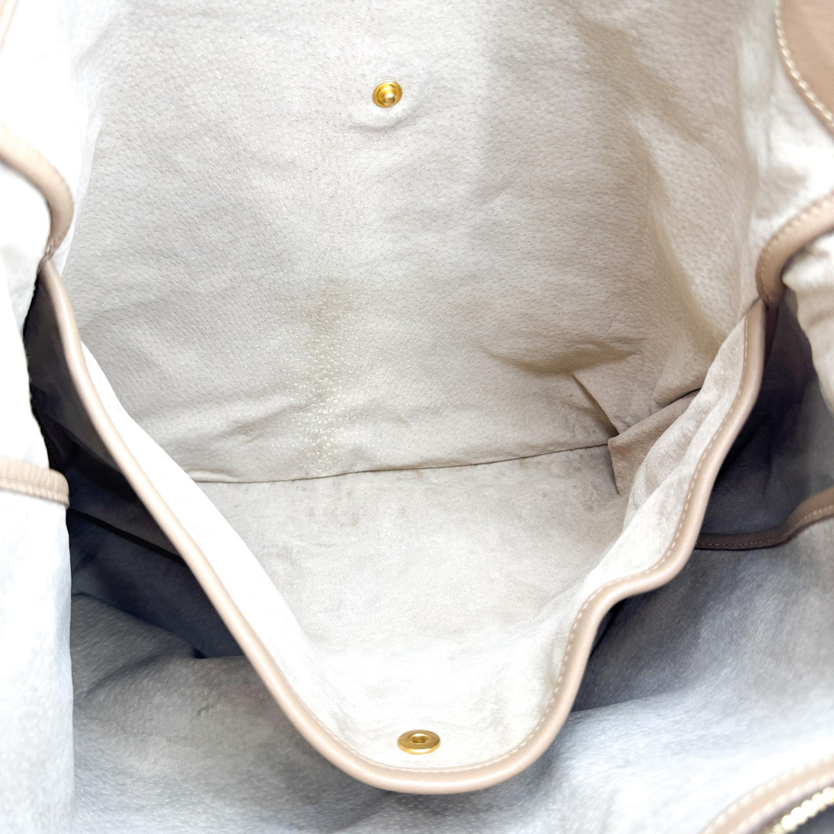 Prada Vitello Daino Tote Bag Brown