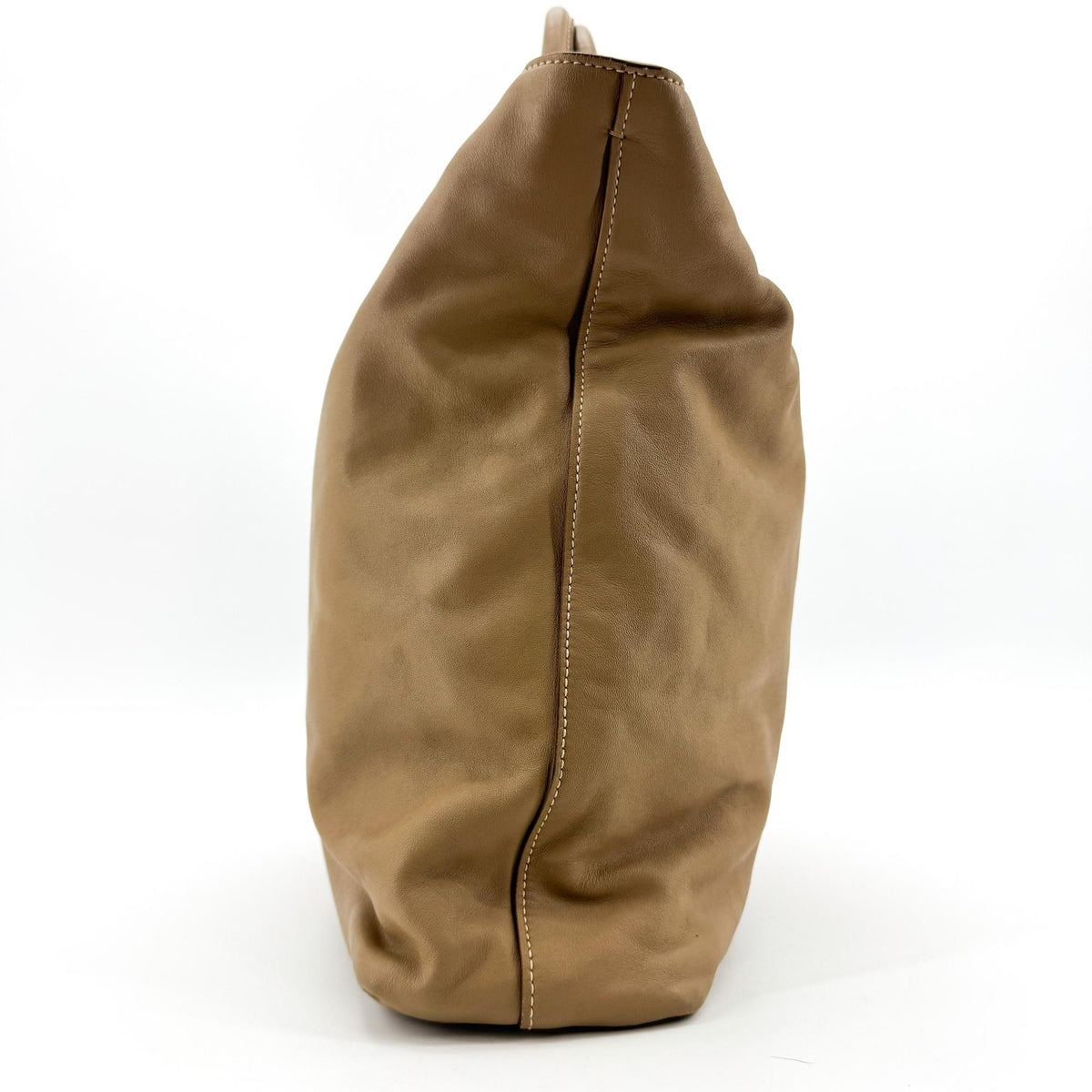 Prada Vitello Daino Tote Bag Brown