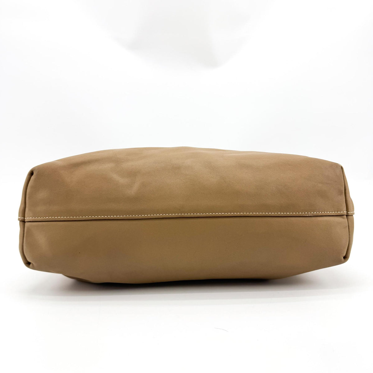 Prada Vitello Daino Tote Bag Brown