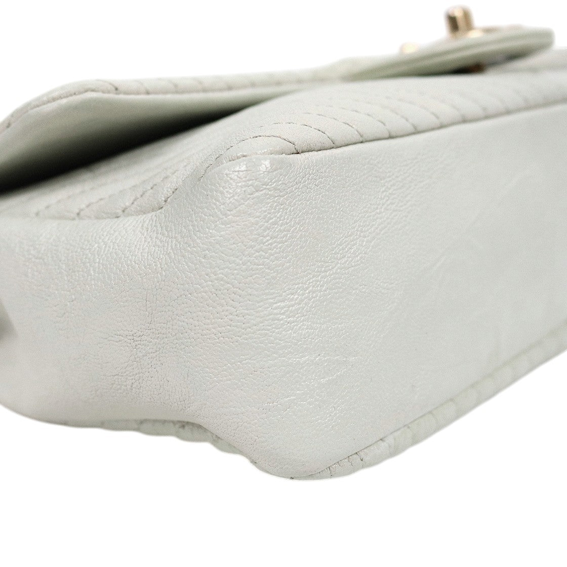 Chanel Mint Chevron Flap Chain Shoulder Bag