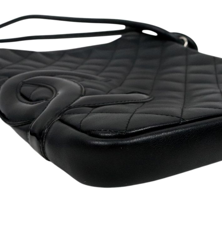 Chanel Black Leather Cambon Mini Shoulder Bag