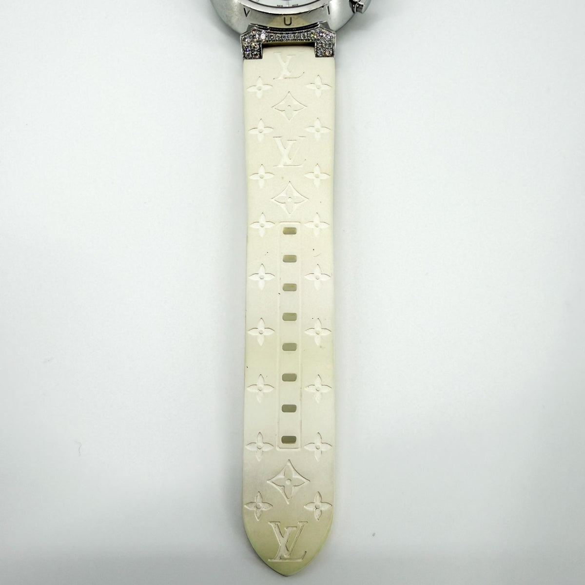 Louis Vuitton Tambour Louis Vuitton Cup Chrono Diamond White Steel
