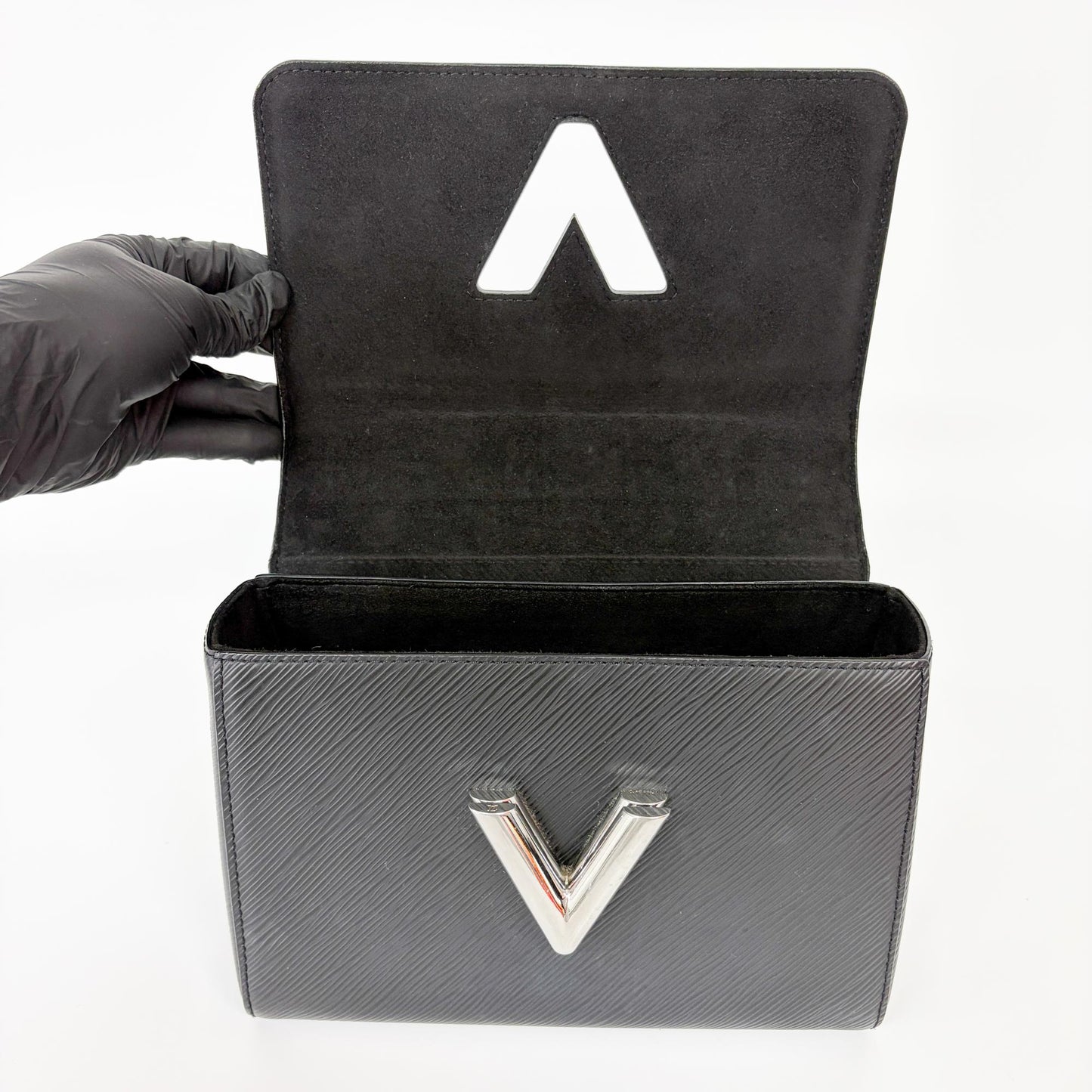 Louis Vuitton Epi Twist MM Black Silver Hardware