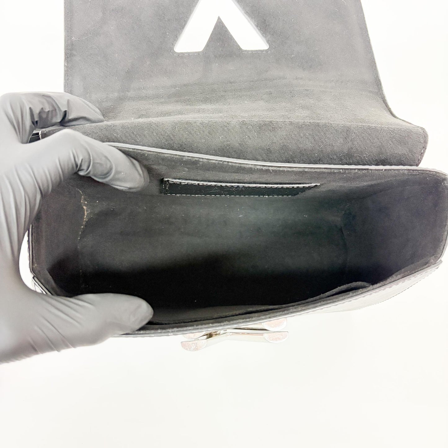 Louis Vuitton Epi Twist MM Black Silver Hardware