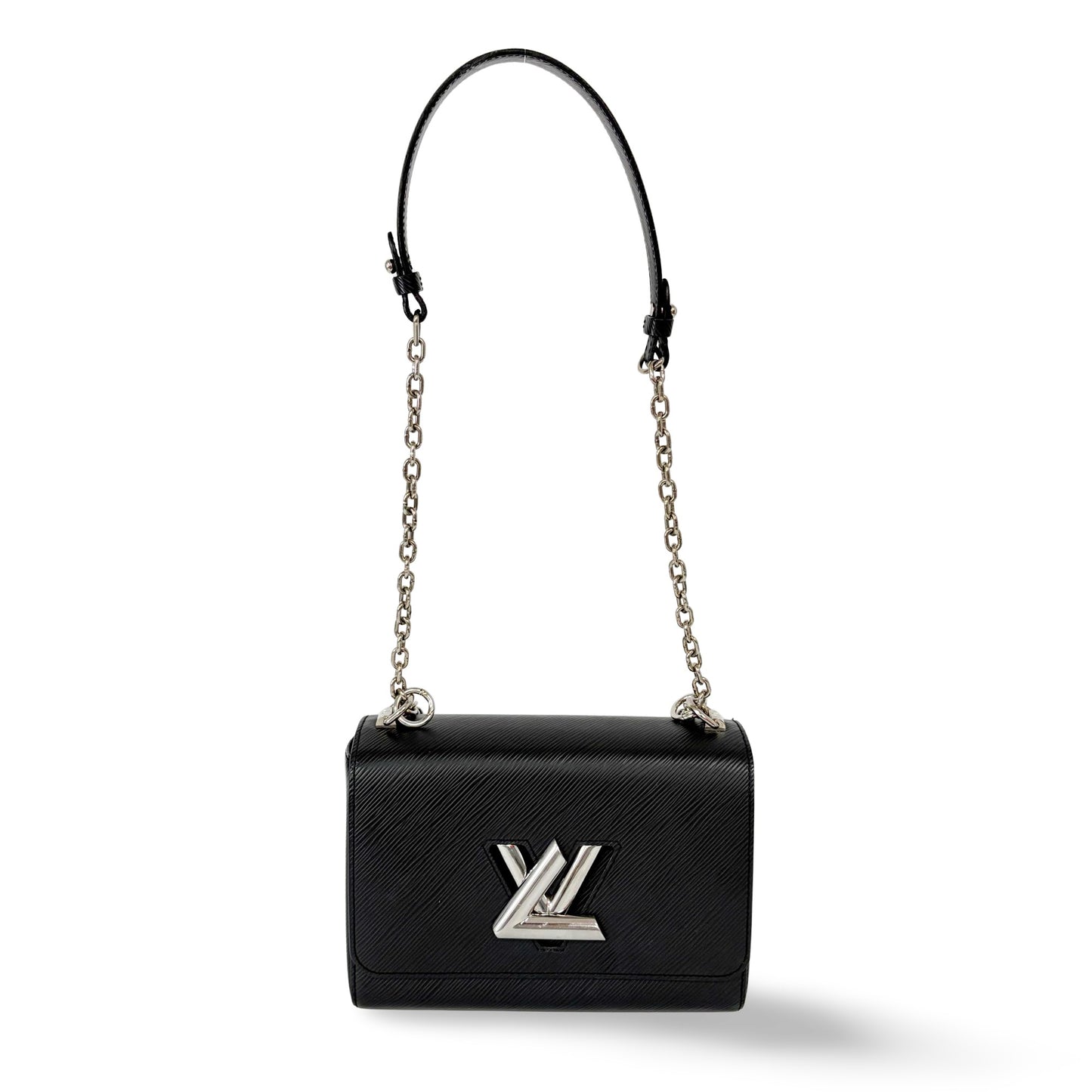 Louis Vuitton Epi Twist MM Black Silver Hardware