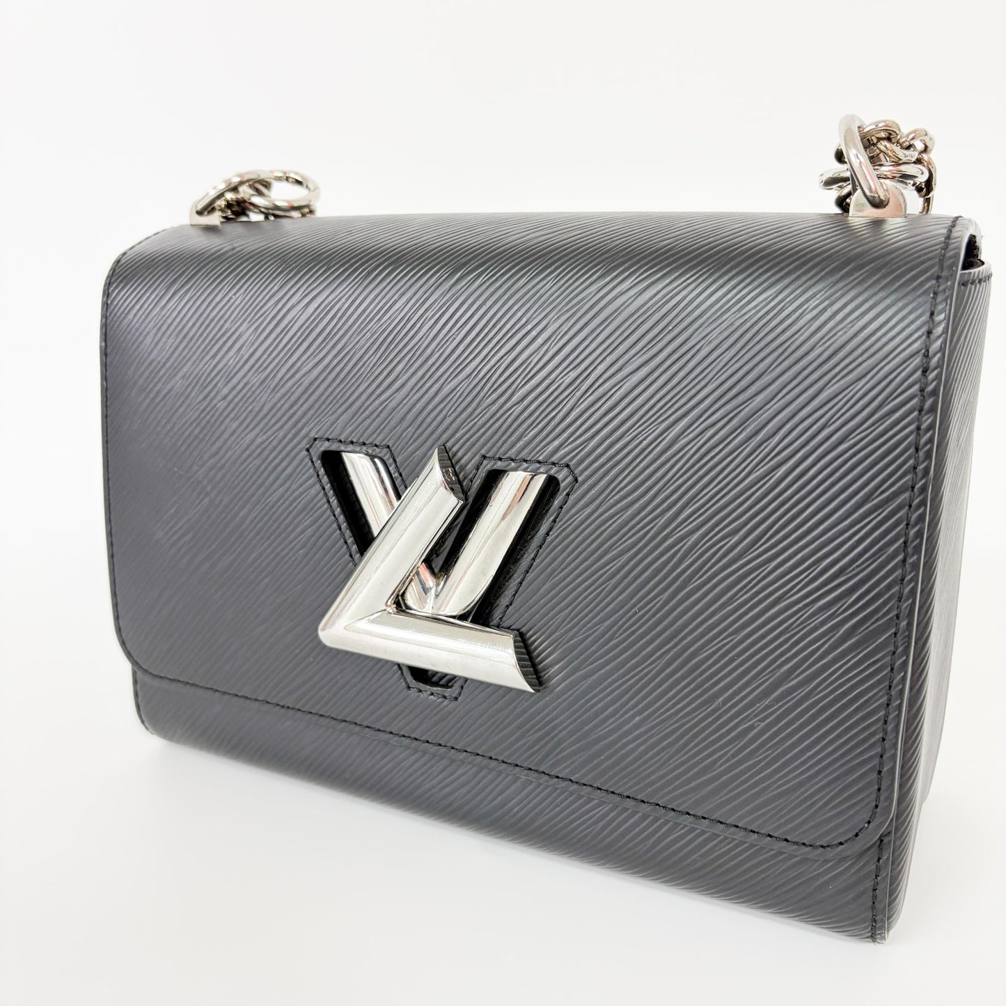 Louis Vuitton Epi Twist MM Black Silver Hardware