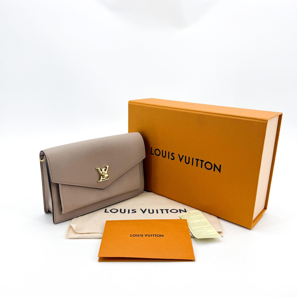Louis Vuitton Lockme Pochette Chain Wallet Galette