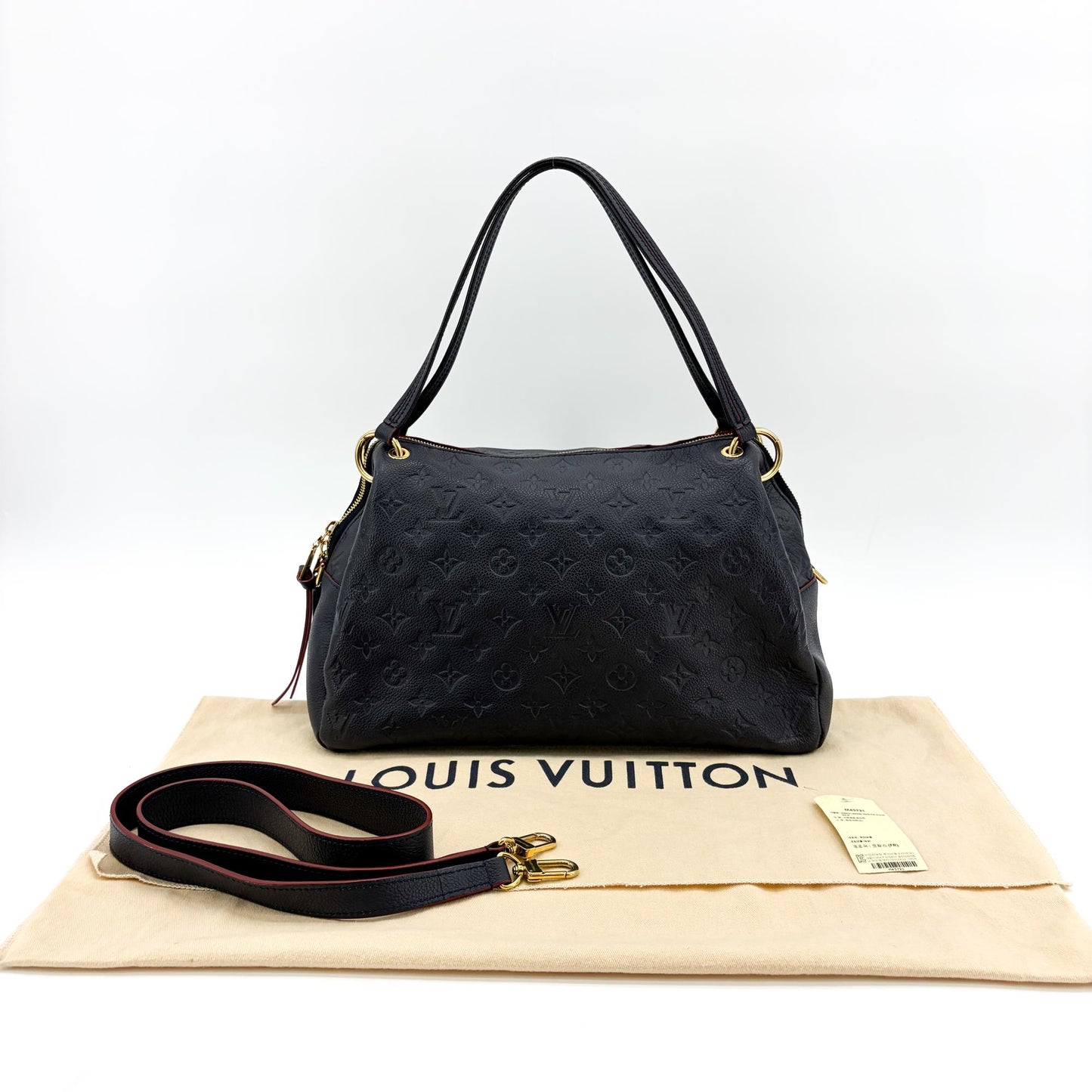 Louis Vuitton Monogram Empreinte Sully PM Marine Rouge