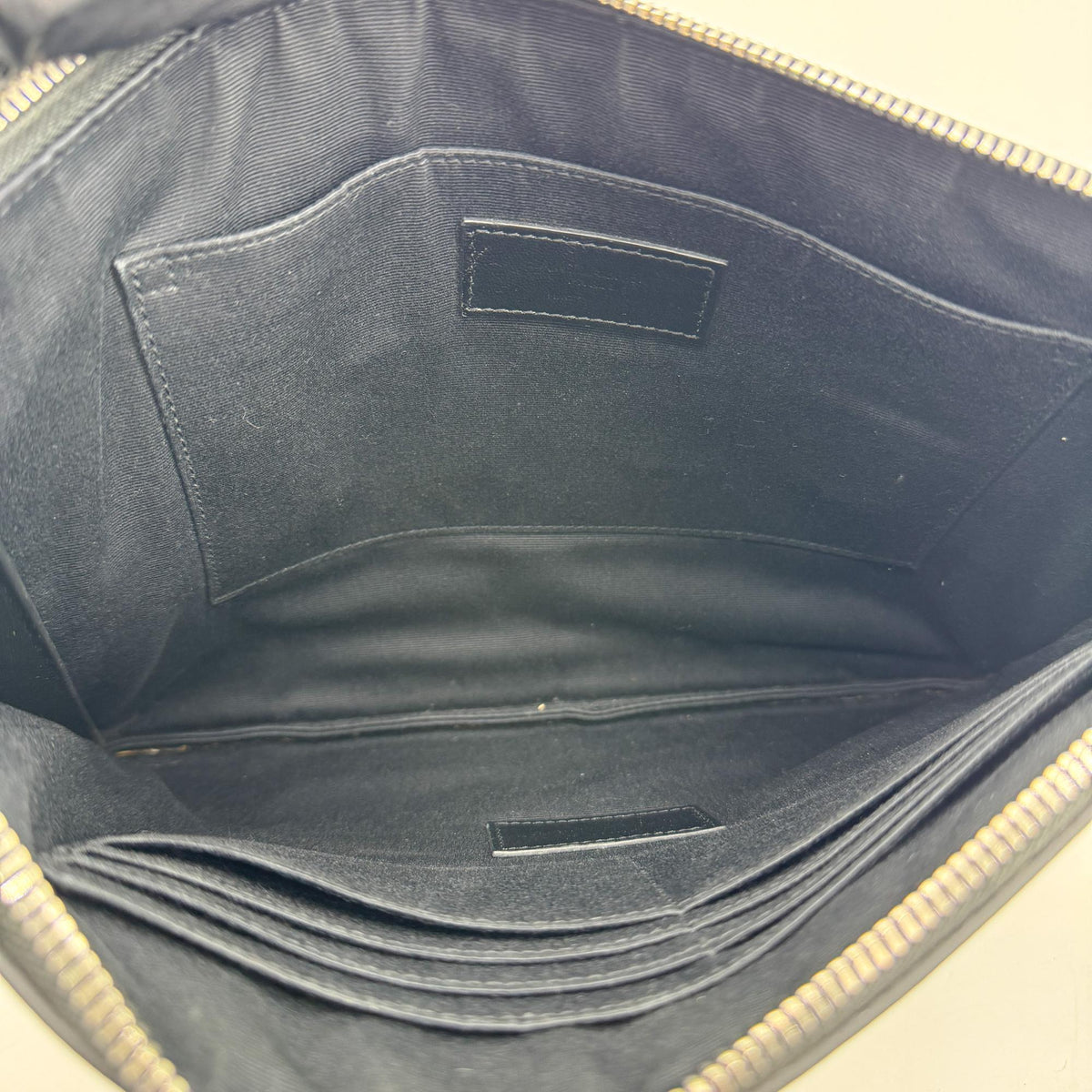 Saint Laurent Grande de Foudre Tablet Clutch Black