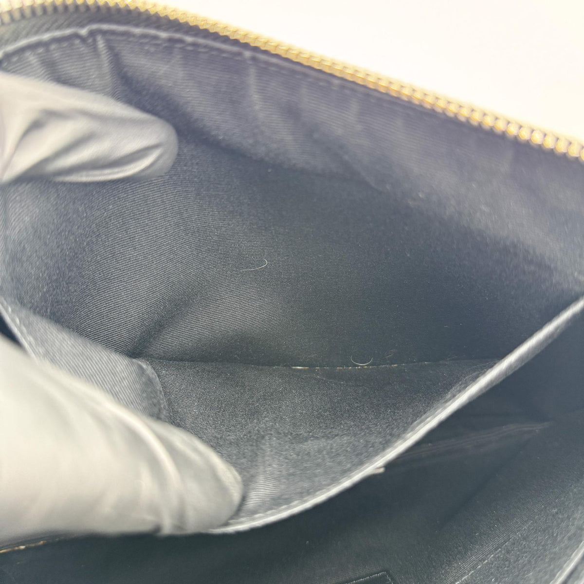 Saint Laurent Grande de Foudre Tablet Clutch Black