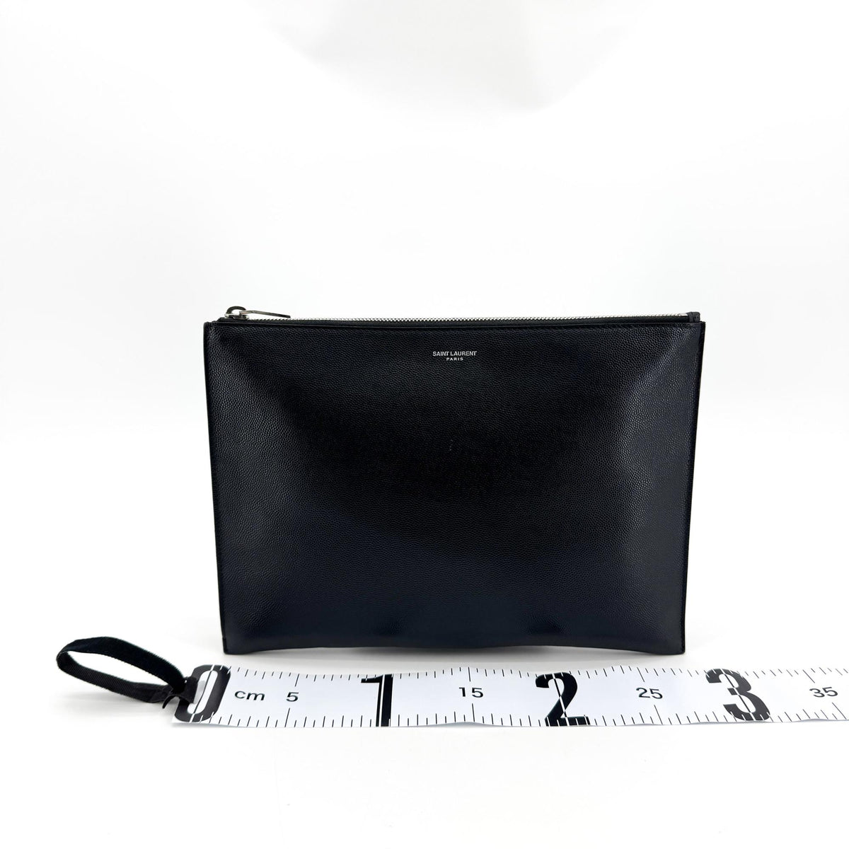Saint Laurent Grande de Foudre Tablet Clutch Black