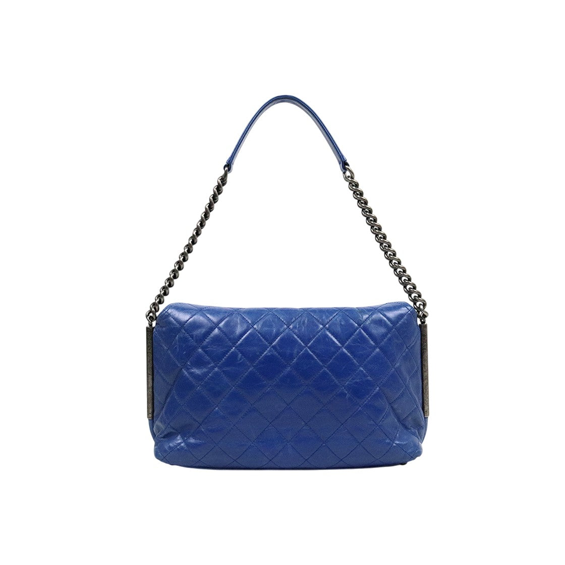 Chanel Blue Quilted CC Flap Chain Shoulder Bag