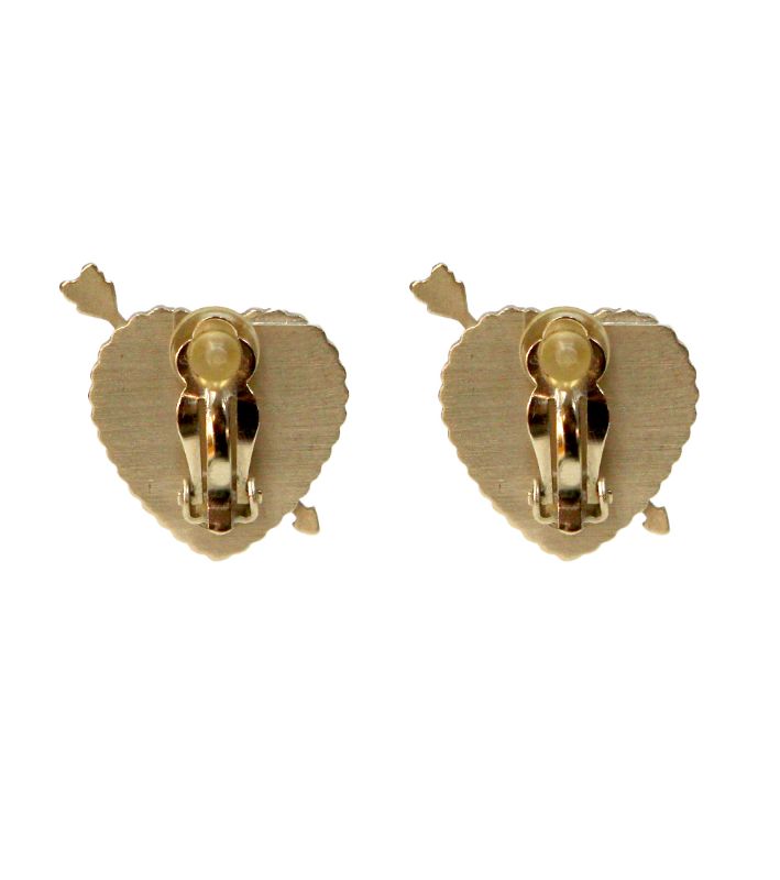 Chanel Coco Heart Pearl Earrings