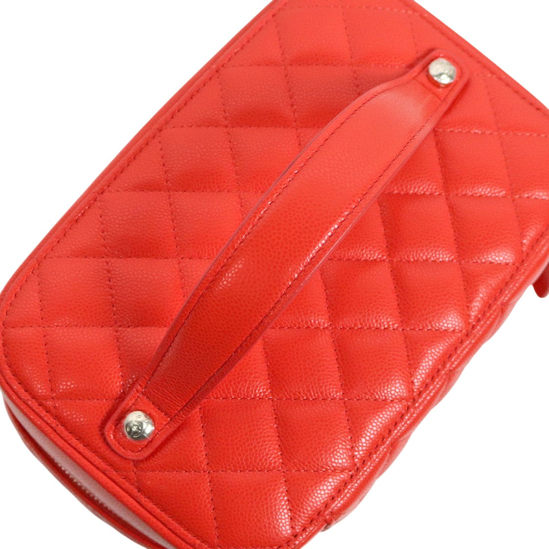 Chanel Red Caviar Cosmetic Vanity Bag