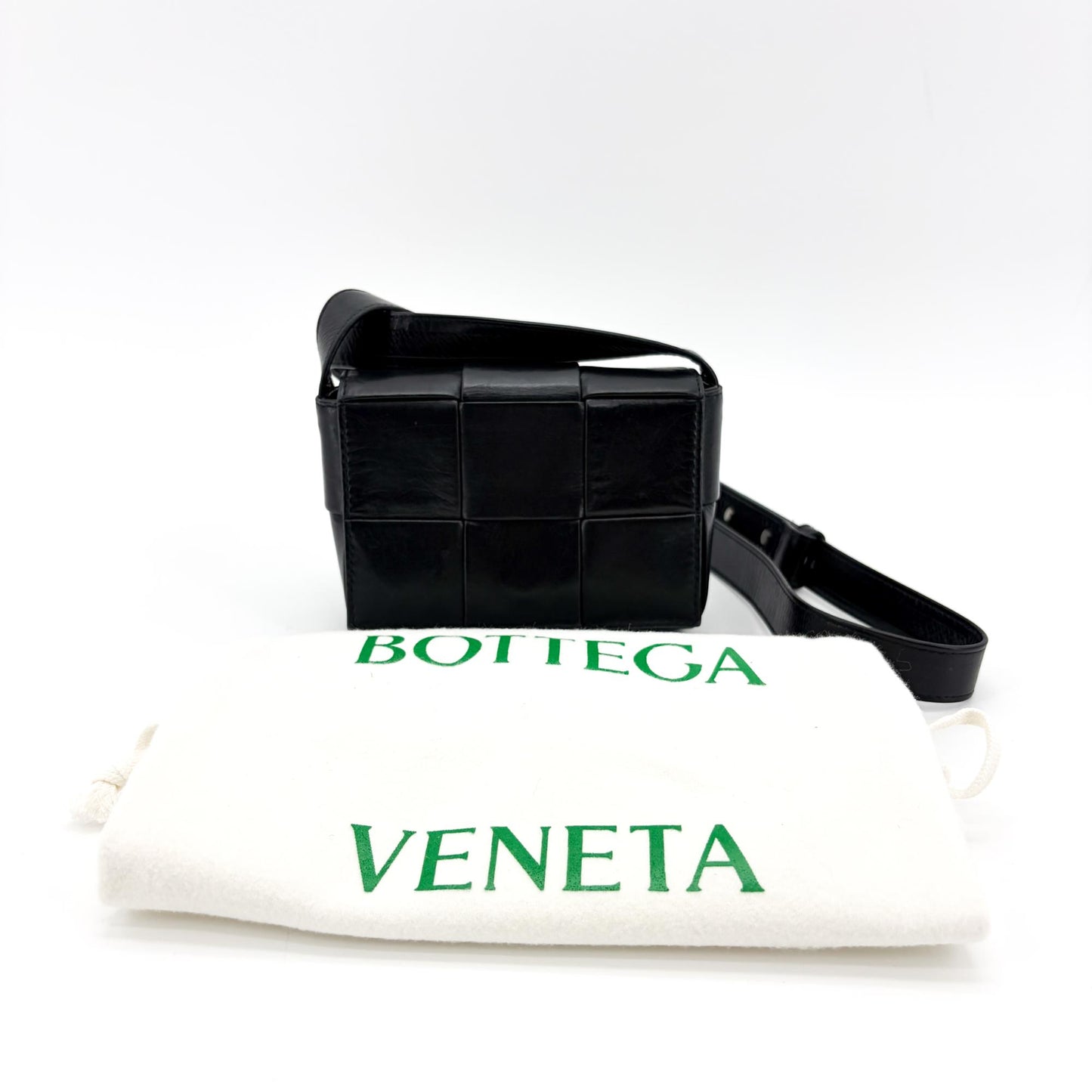 Bottega Veneta Mini Cassette Bag Black