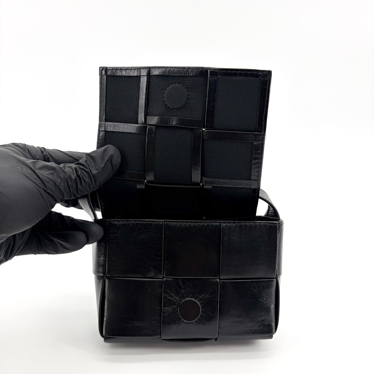 Bottega Veneta Mini Cassette Bag Black