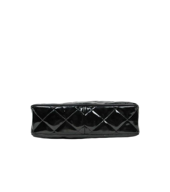 Chanel Black Faden Quilted CC Chain Shoulder Bag