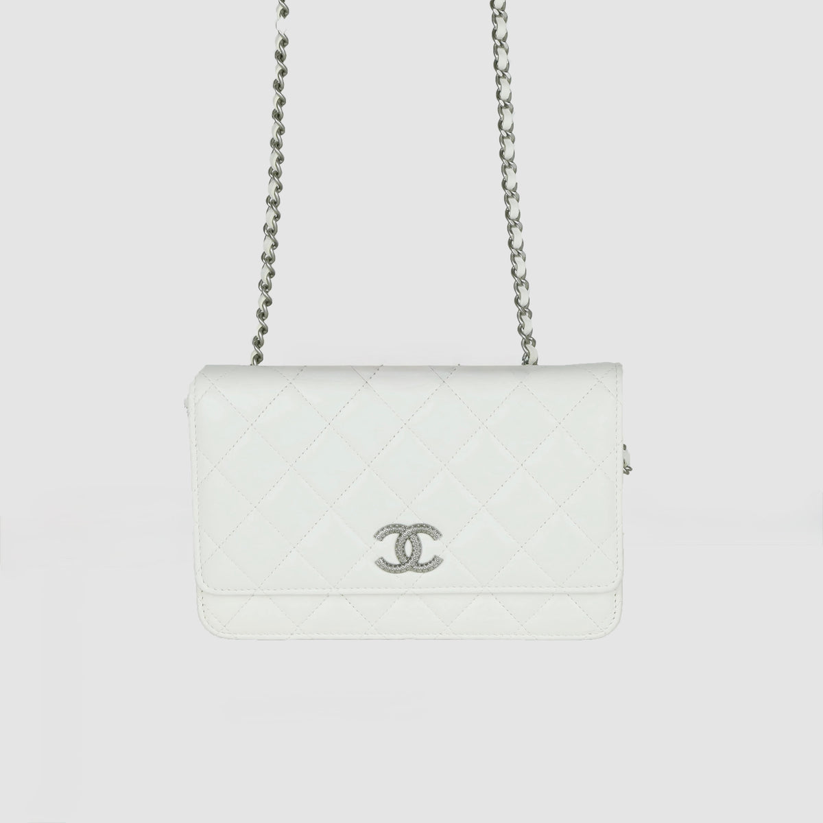 CC Lambskin Chain Wallet WOC Crossbody Bag