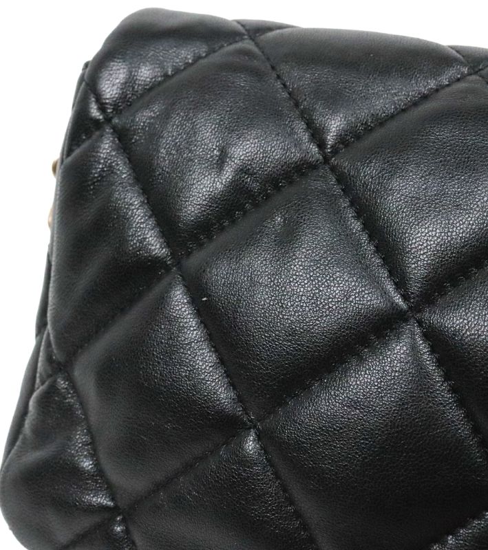 Chanel Black Lambskin Heart Turn-Lock Flap Shoulder Bag