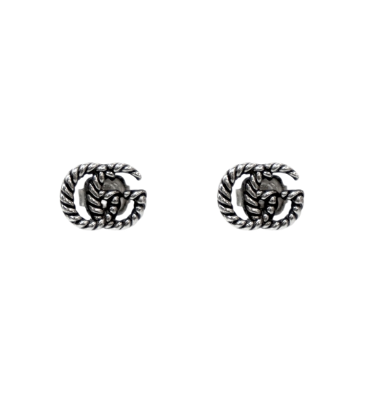Gucci Double G Chain Silver Earrings