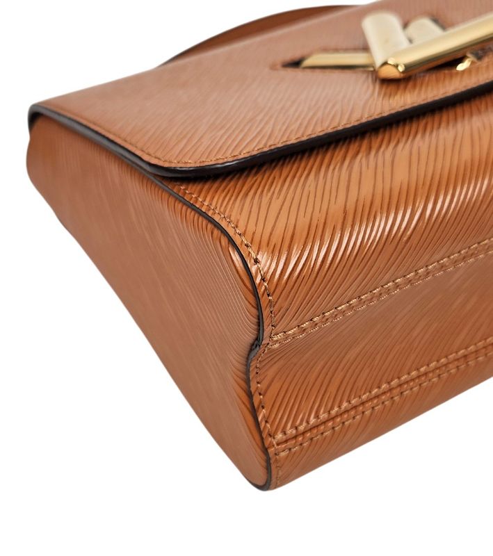 Louis Vuitton Epi Twist MM Brown Shoulder Bag