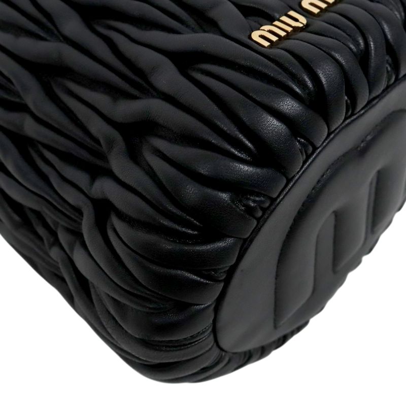 Miu Miu Black Materasse Bucket Bag