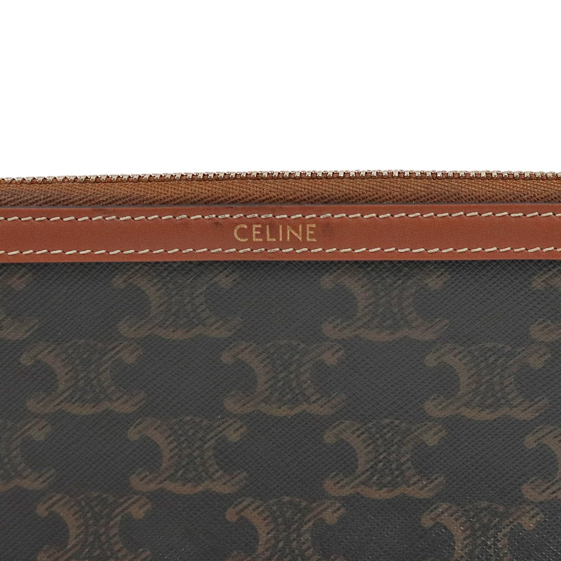 Céline Triomphe Strap Long Pouch
