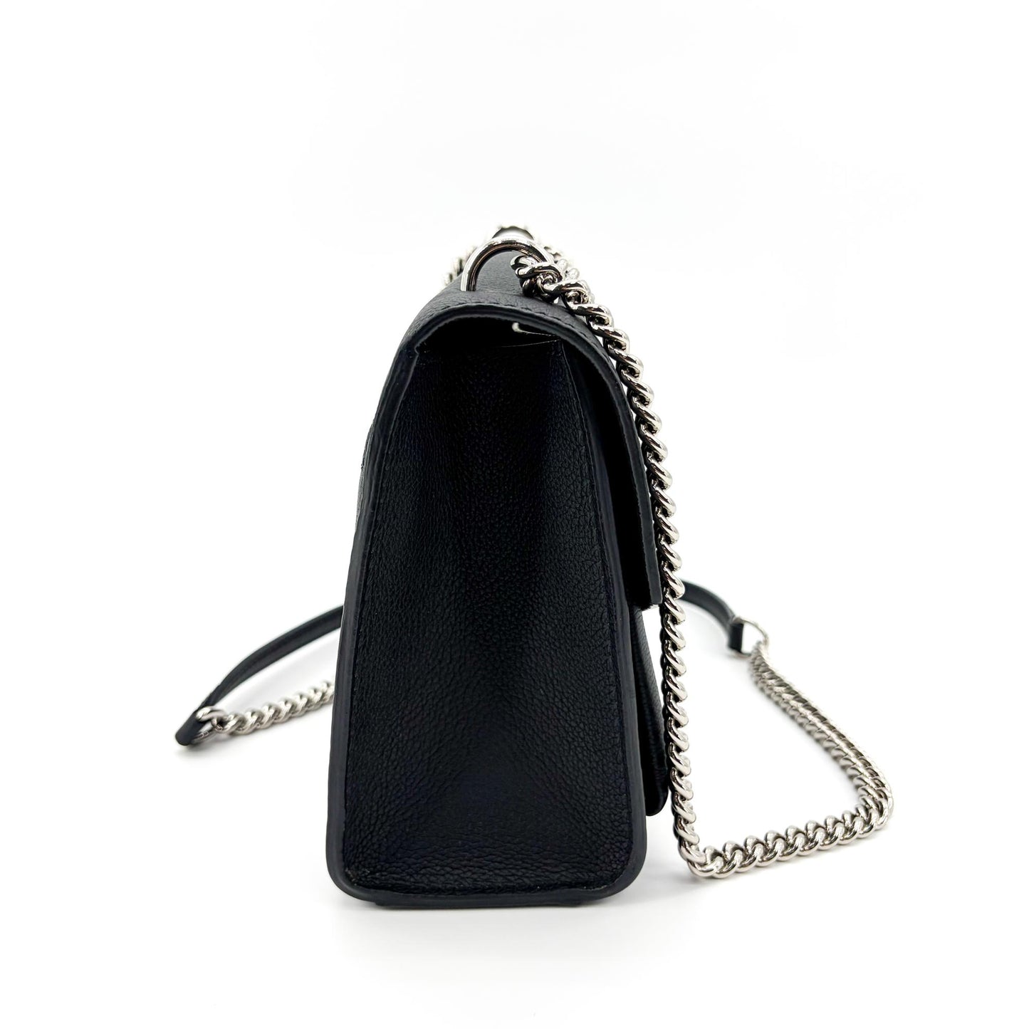 Louis Vuitton My Lock Me BB Chain Bag Black Silver Hardware
