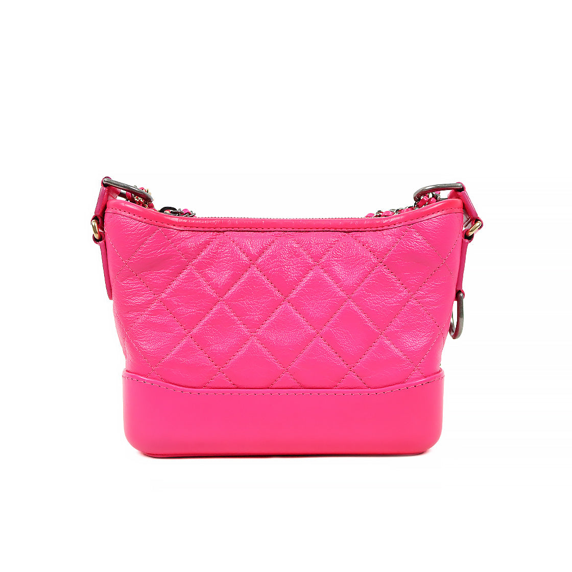 Chanel Neon Pink Small Gabrielle Hobo Bag