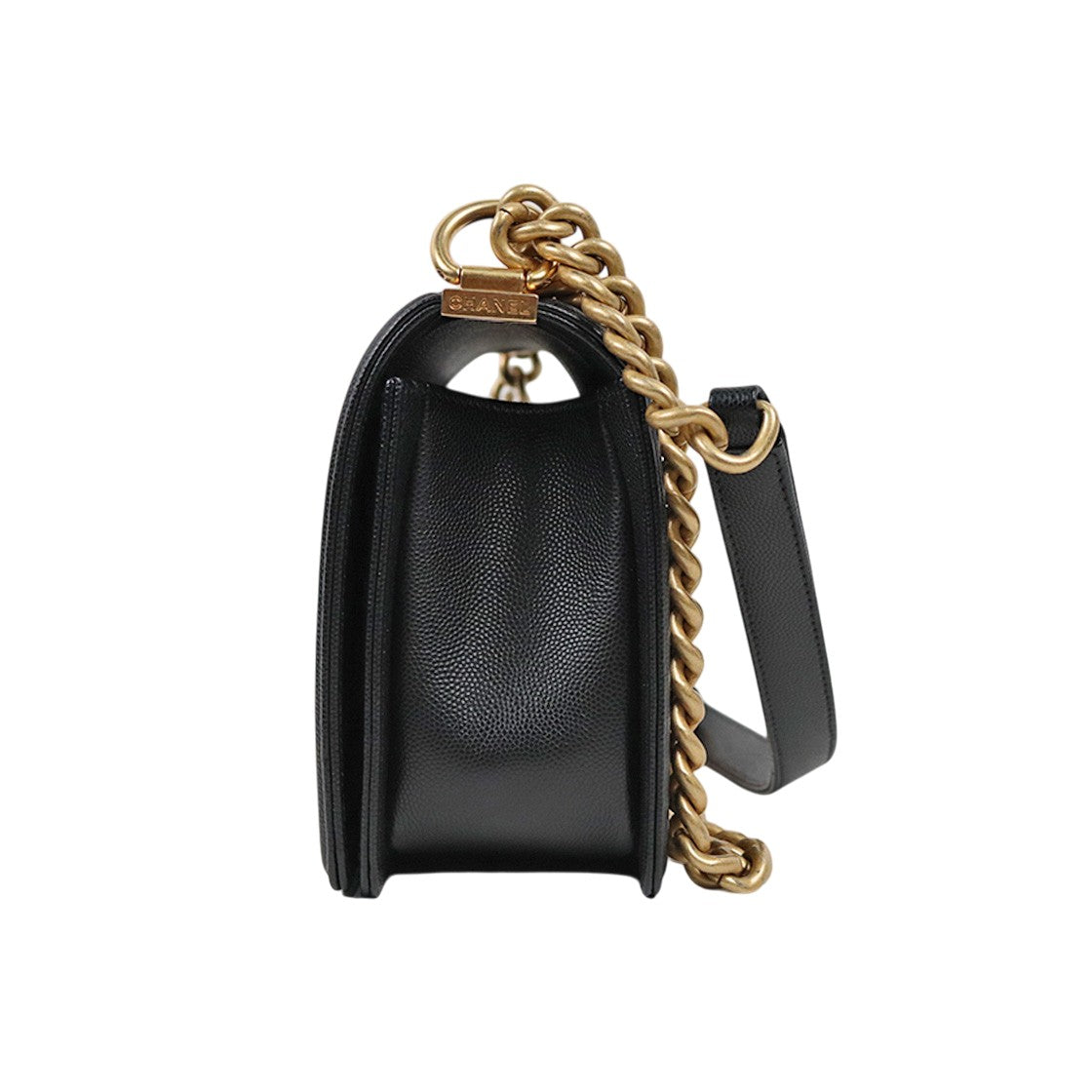 Chanel Black Medium Caviar Boy Bag