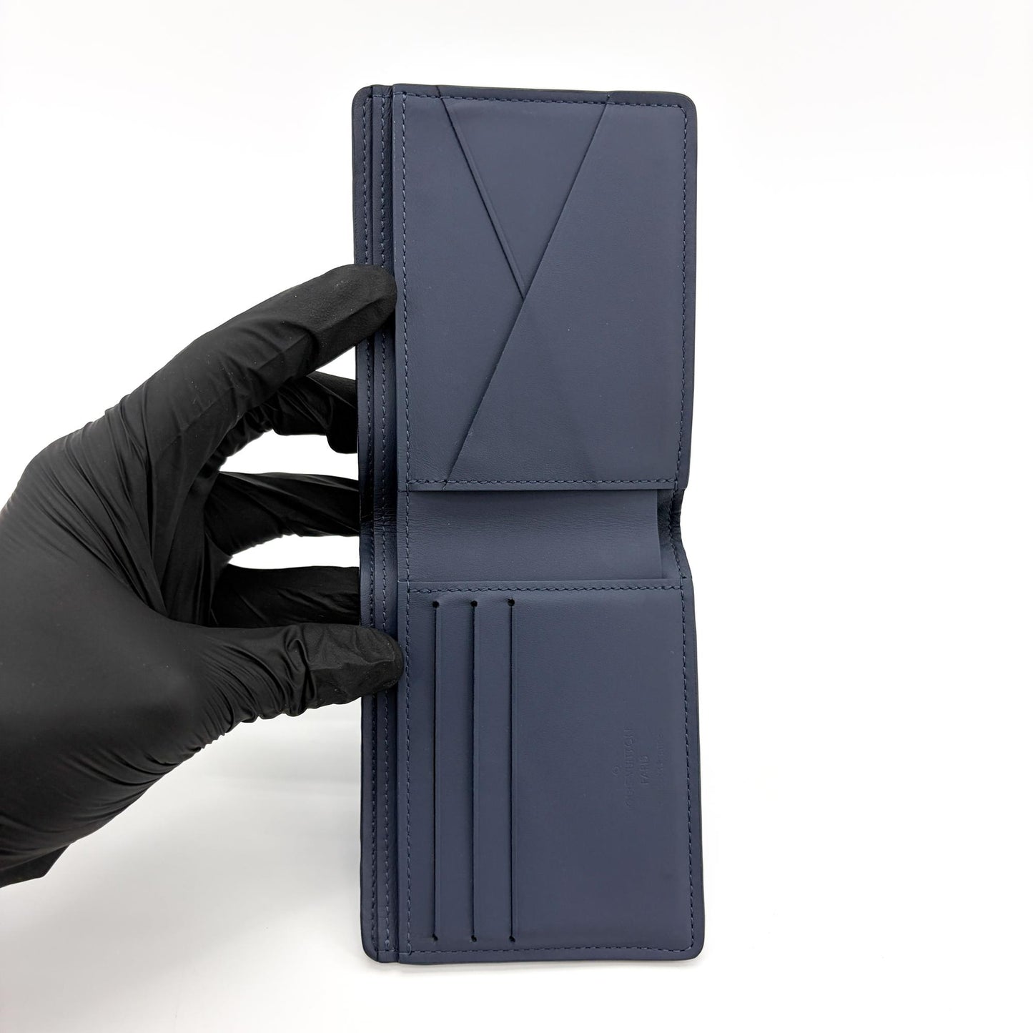 Louis Vuitton Multiple Wallet Navy Blue Monogram Shadow