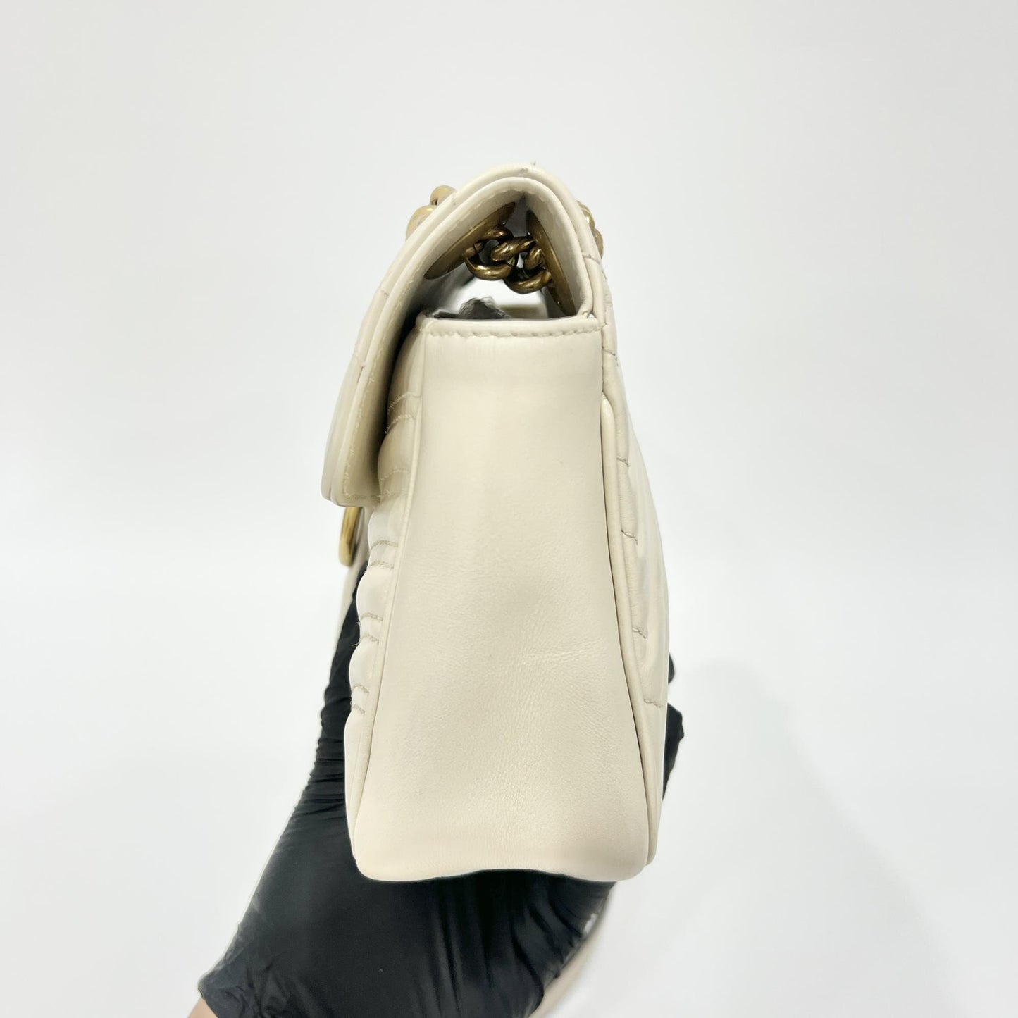 Gucci GG Marmont Small Shoulder Bag White