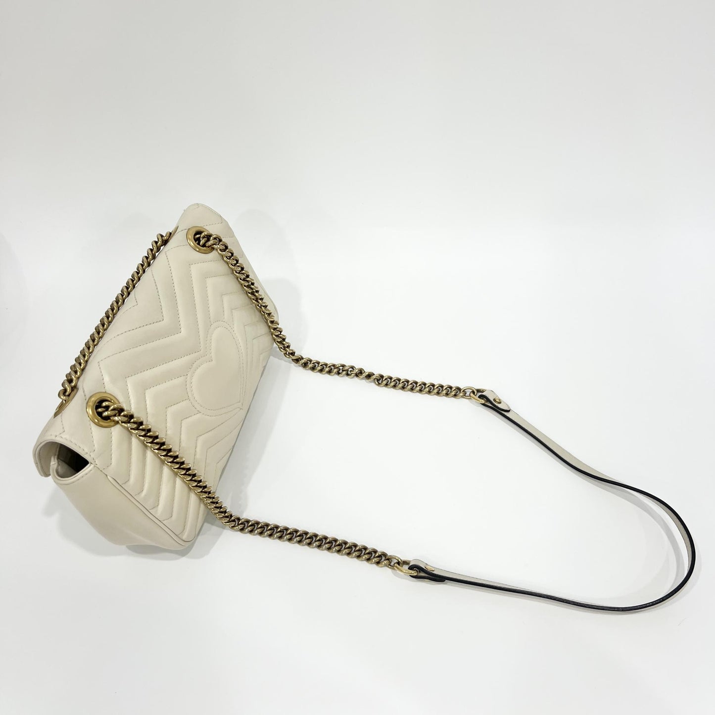 Gucci GG Marmont Small Shoulder Bag White