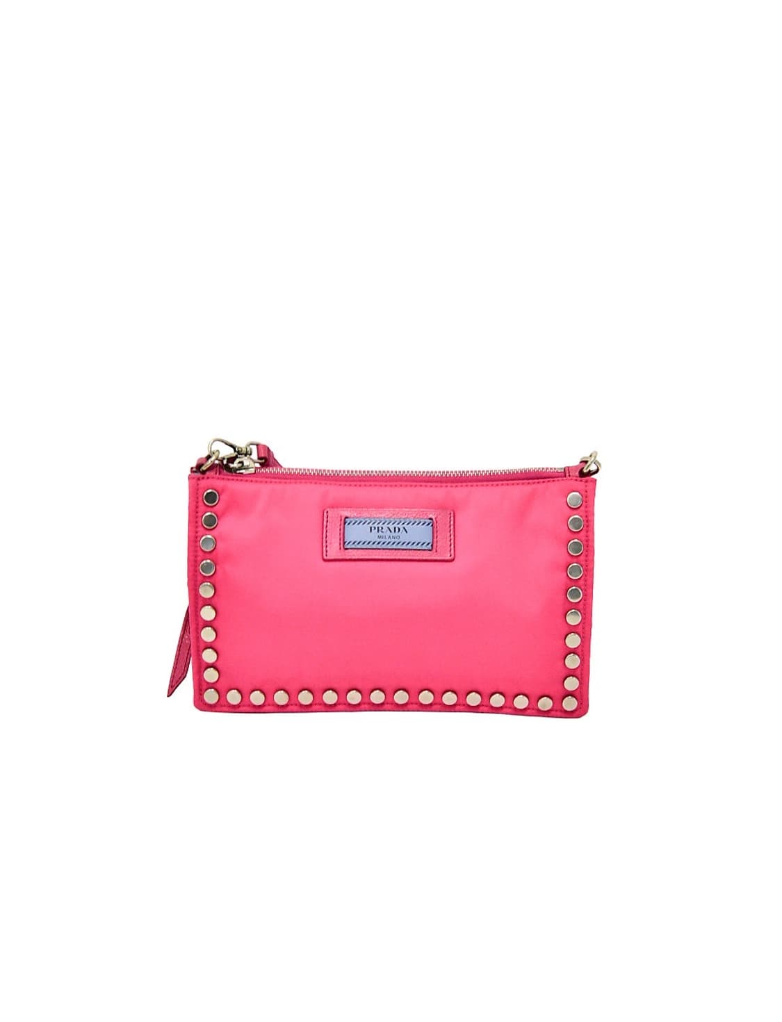 Prada Etiquette Studded Shoulder Bag
